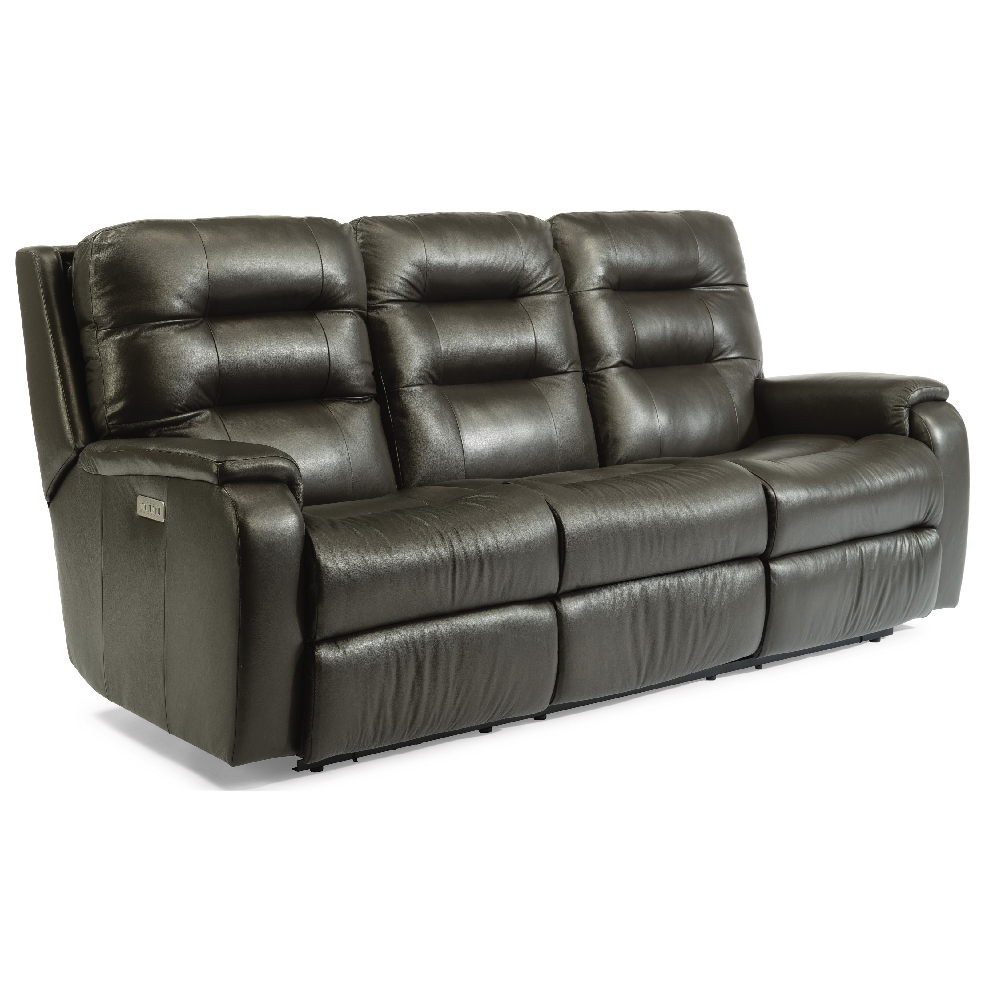 Flexsteel Arlo 381062H 82470 Contemporary Power Reclining Sofa with